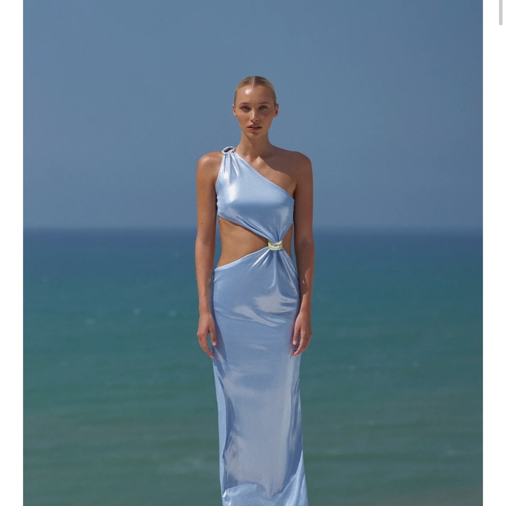 Baobab Collection Blue One Shoulder Dress